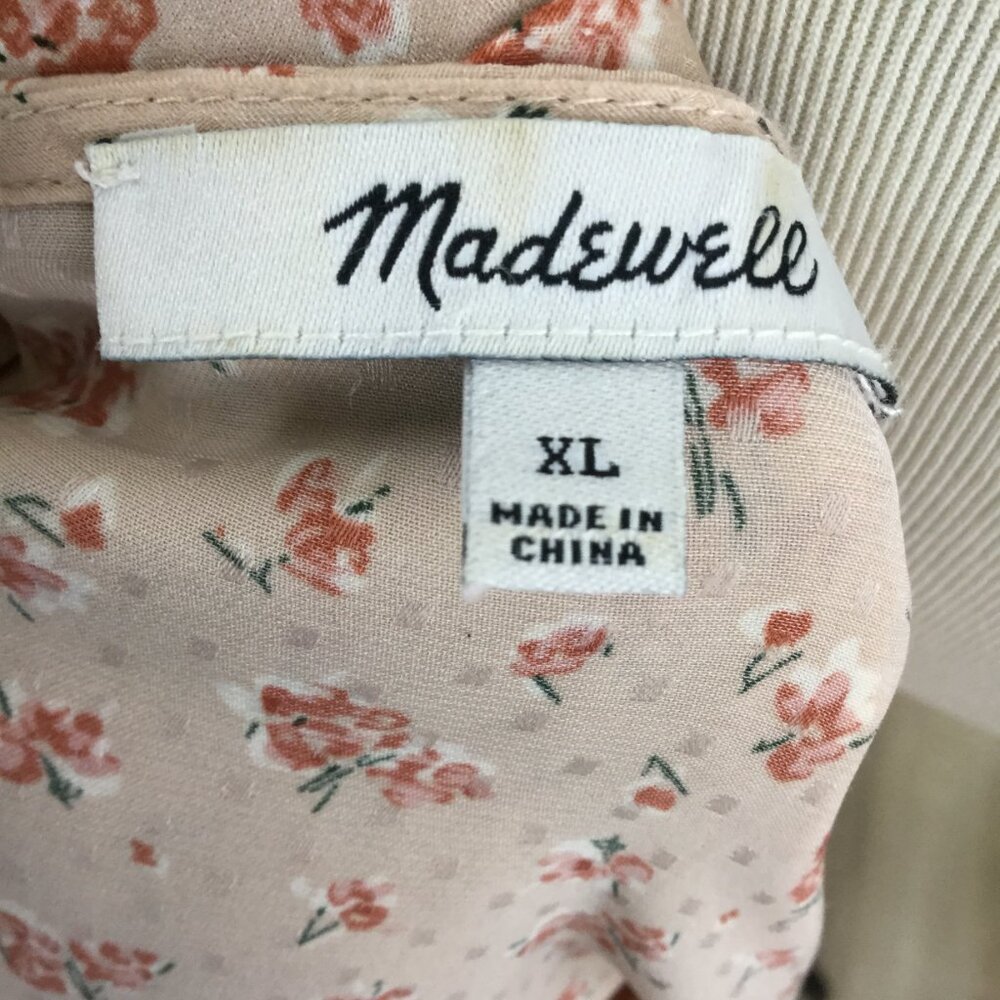 Madewell Floral Blouse xl - Picture 8 of 10